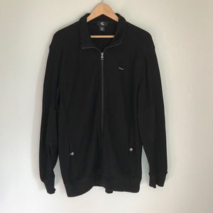 Calvin Klein Black Zip Up Jacket Button Pockets